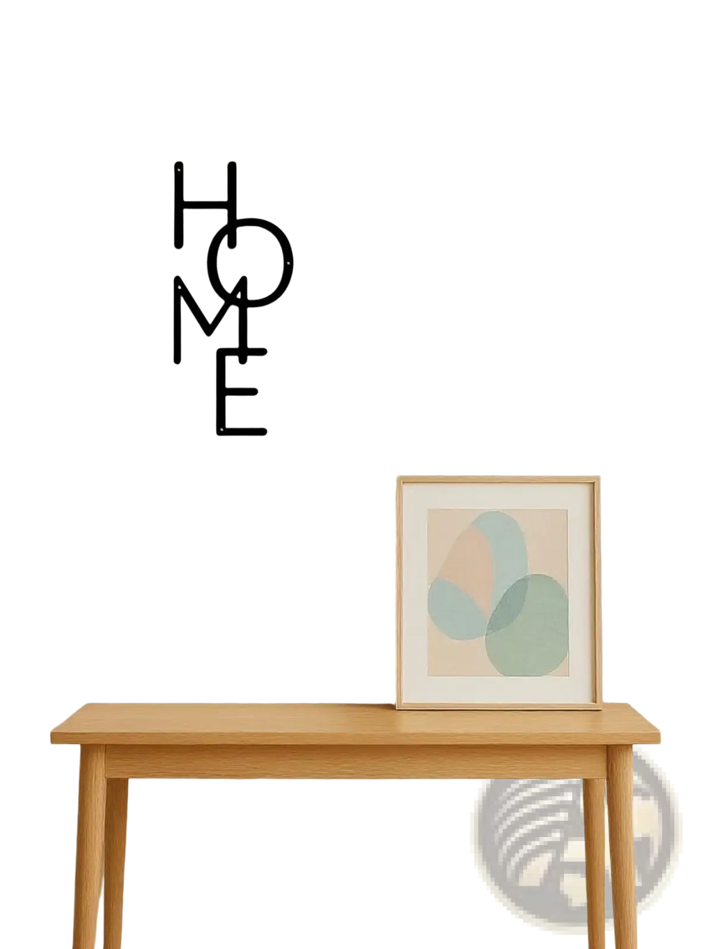 Home Metal Wall Decor Minimalist Letter Sign Art