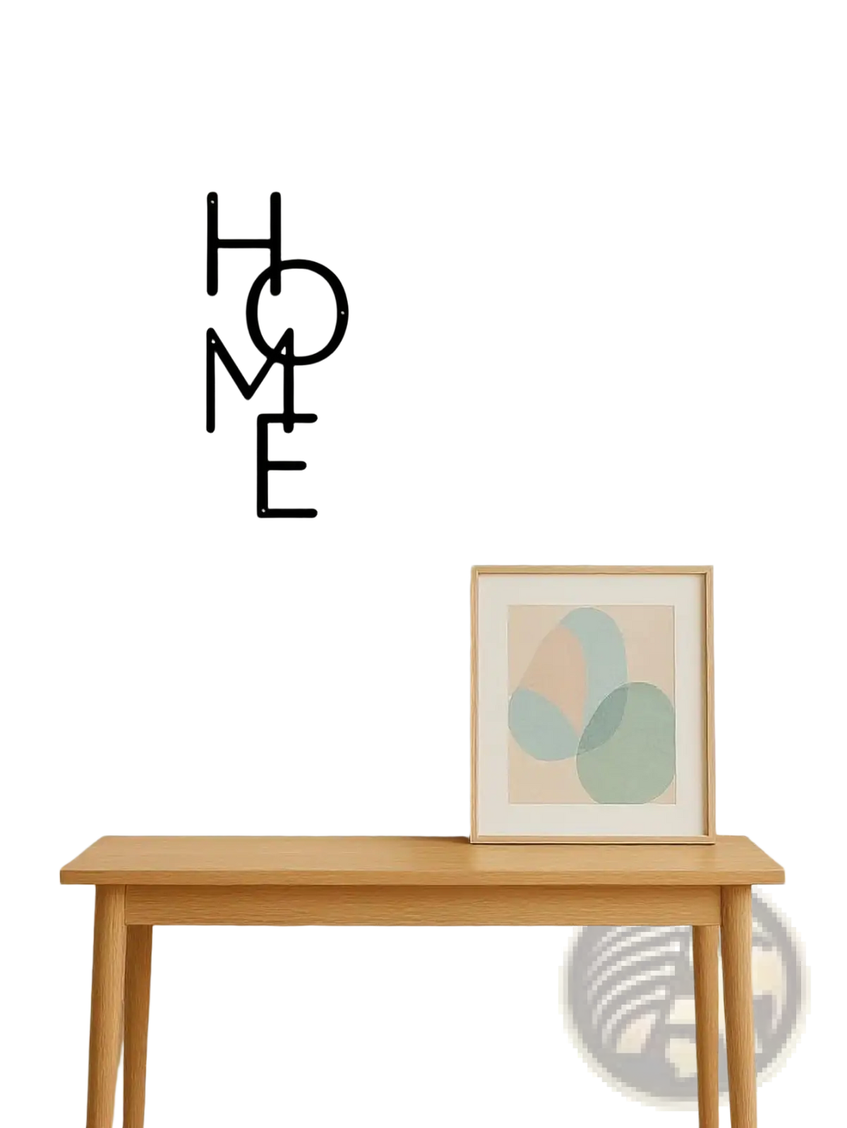 Home Metal Wall Decor Minimalist Letter Sign Art