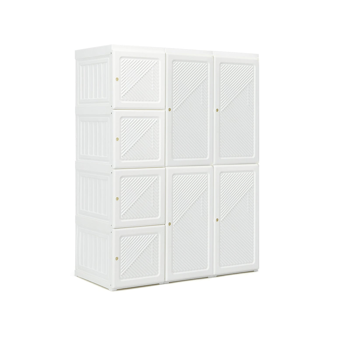 Foldable Closet Clothes Organizer with 8 Cubby Storage