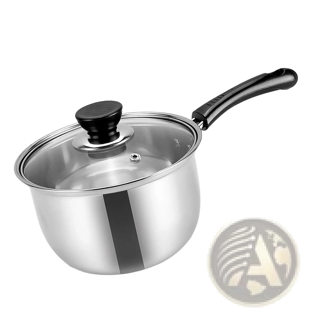 Induction Stainless Steel Cookware Set with Glass Lids