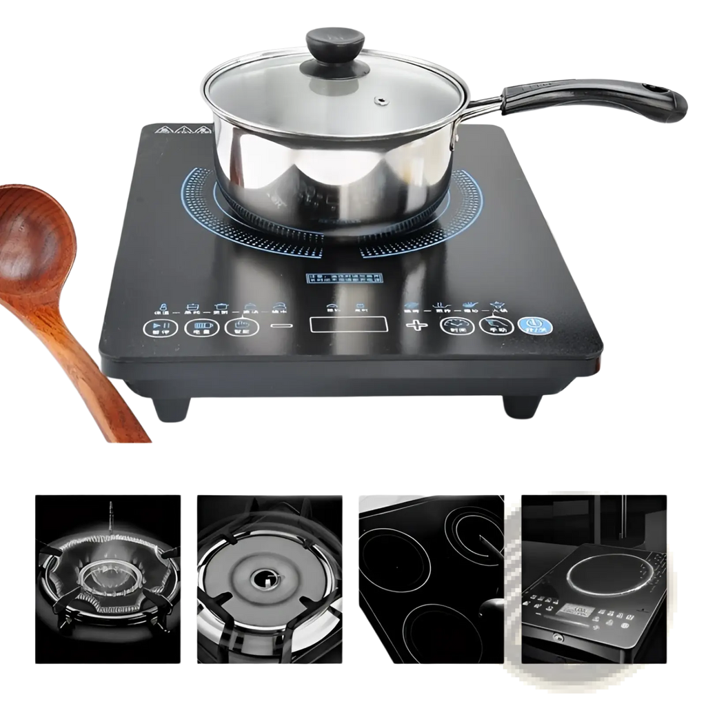 Induction Stainless Steel Cookware Set with Glass Lids