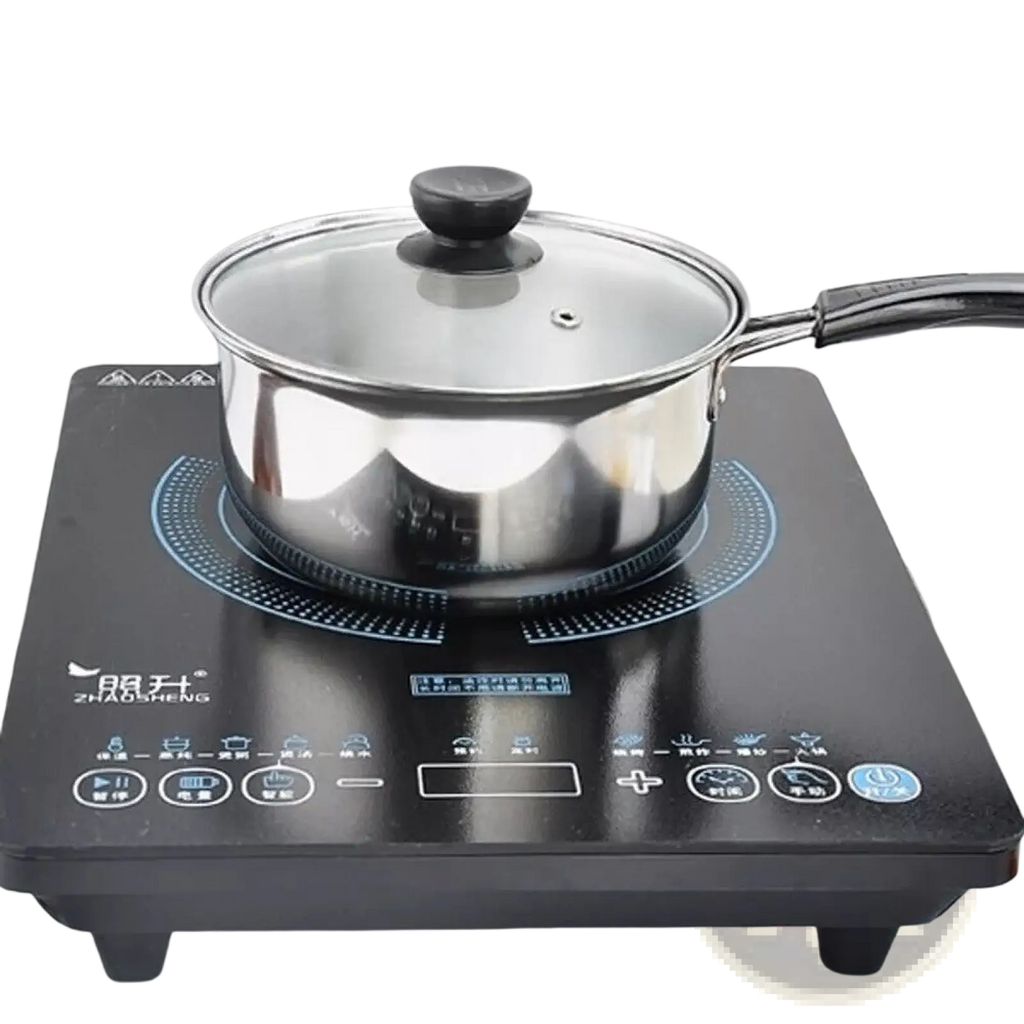Induction Stainless Steel Cookware Set with Glass Lids