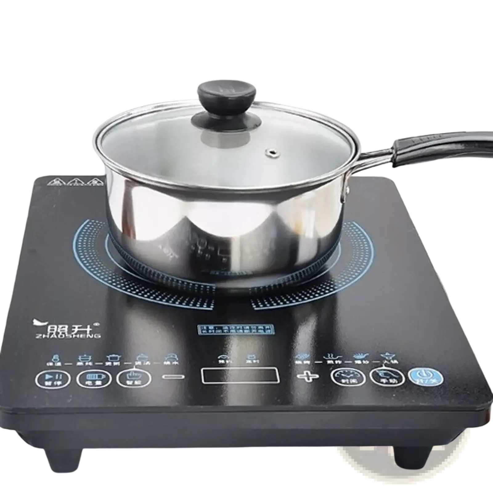 Induction Stainless Steel Cookware Set with Glass Lids