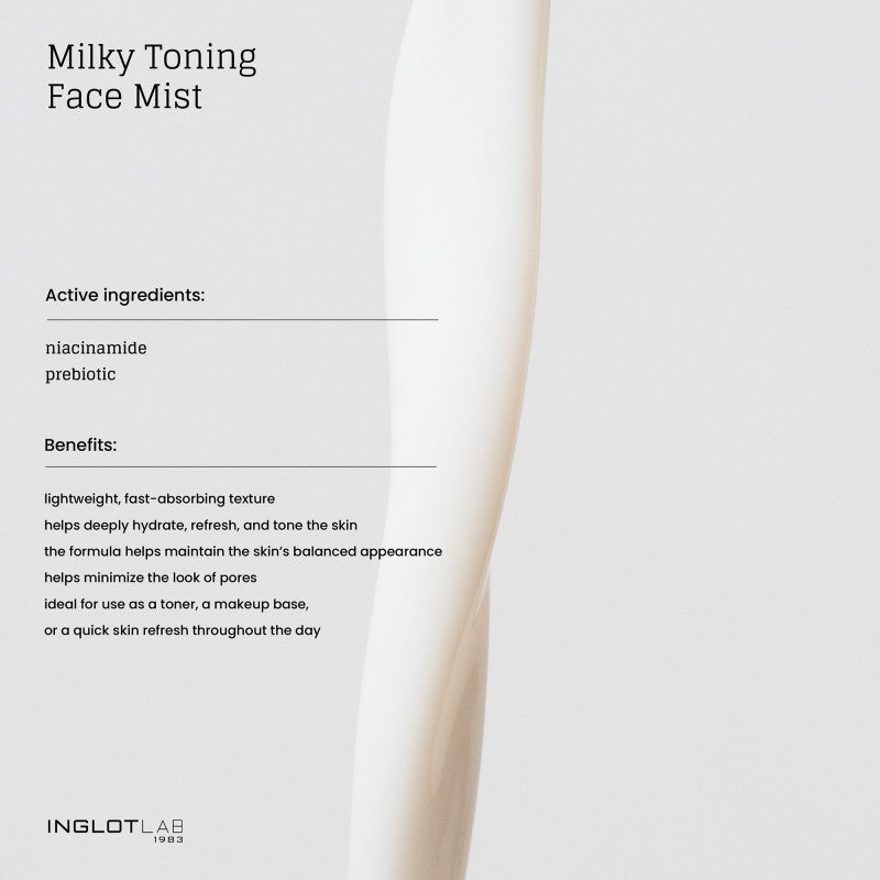 INGLOT LAB Milky Toning Face Mist 3.38 FL OZ