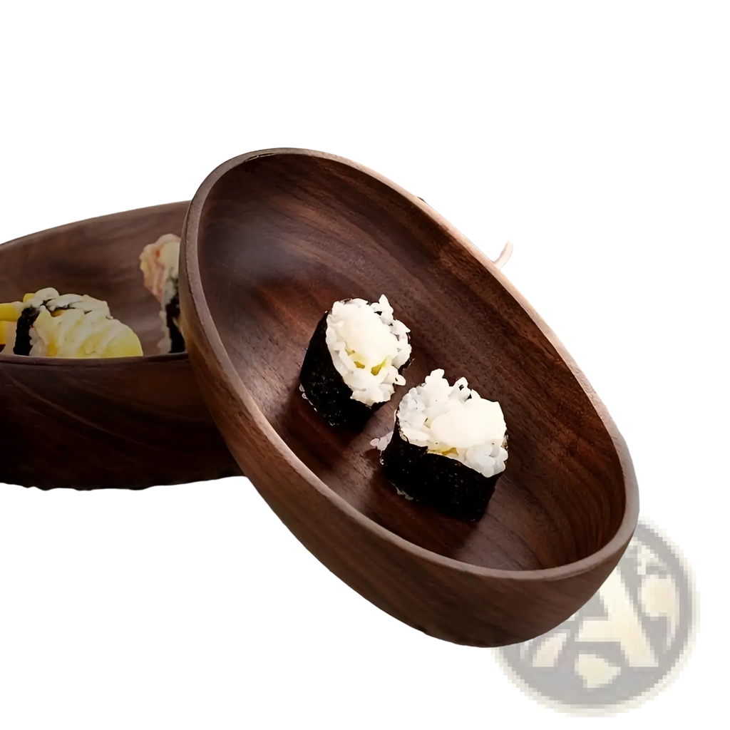 Japanese Sushi Platter Handcrafted Wooden Boat Set