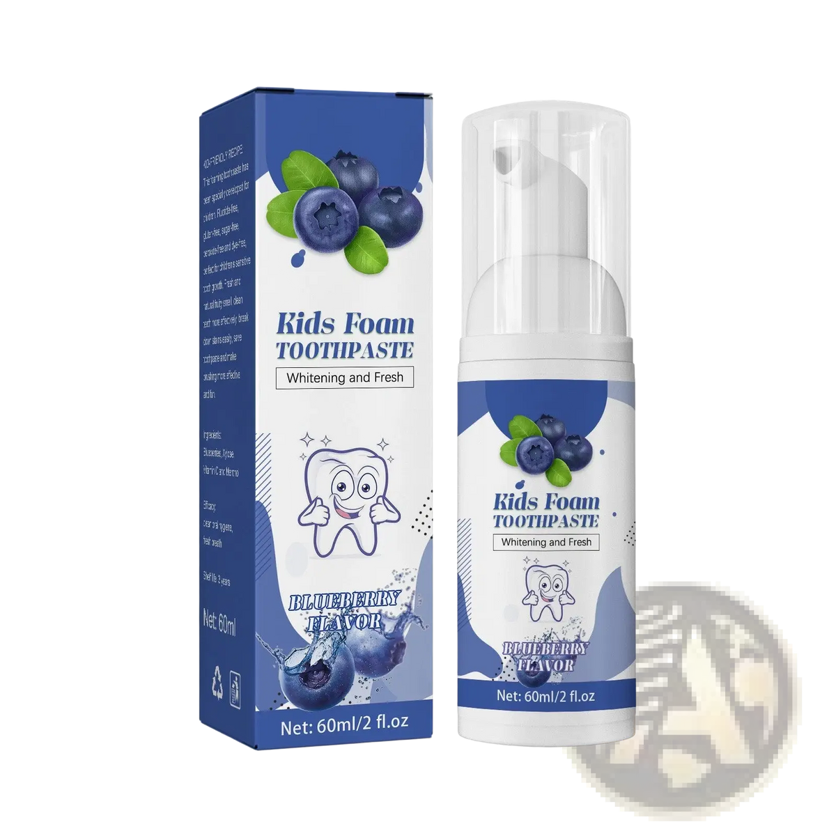 Kids Foam Toothpaste 60ml Cavity Protection Blueberry