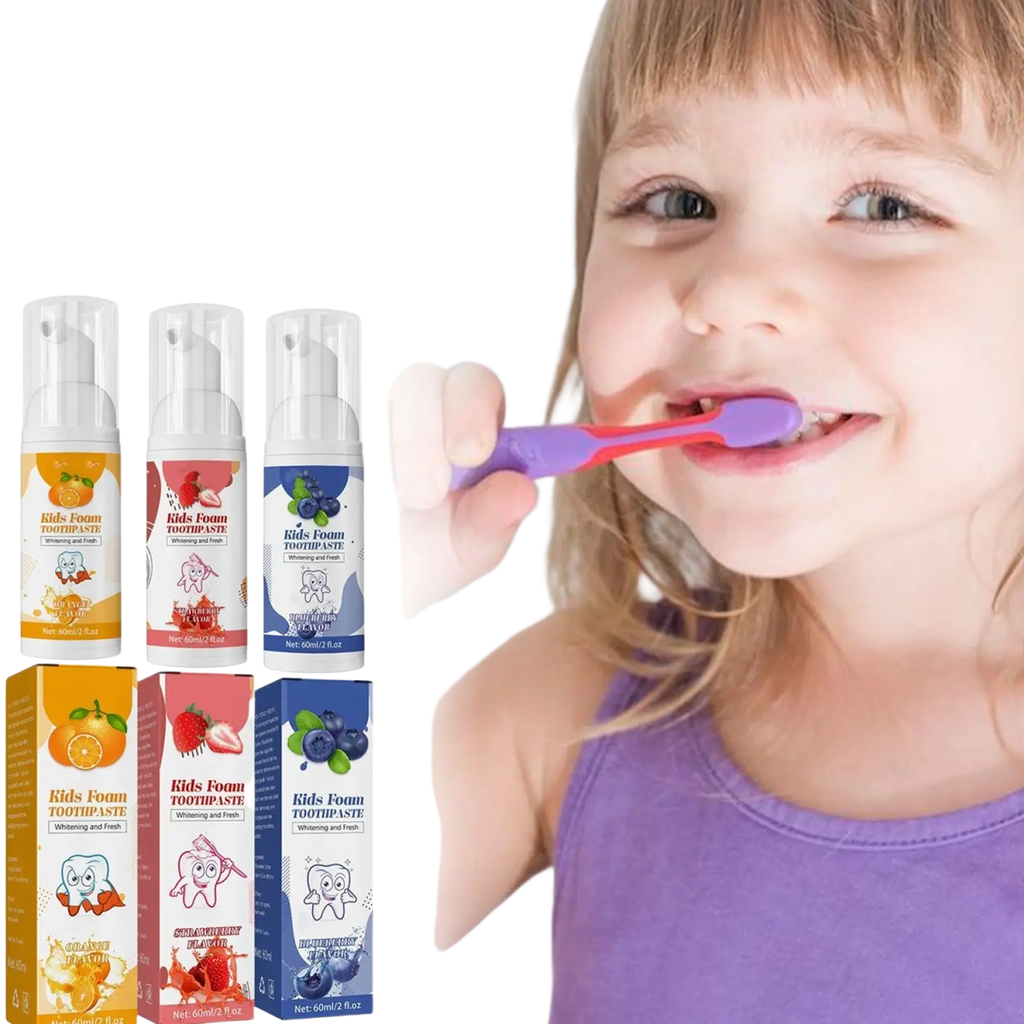 Kids Foam Toothpaste 60ml Cavity Protection Blueberry