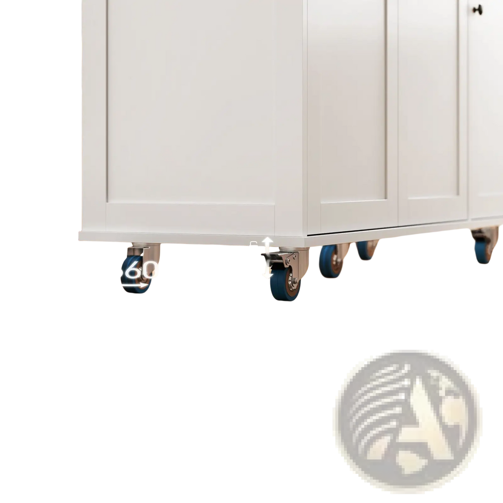 Kitchen Island with Drop Leaf and Charging Station