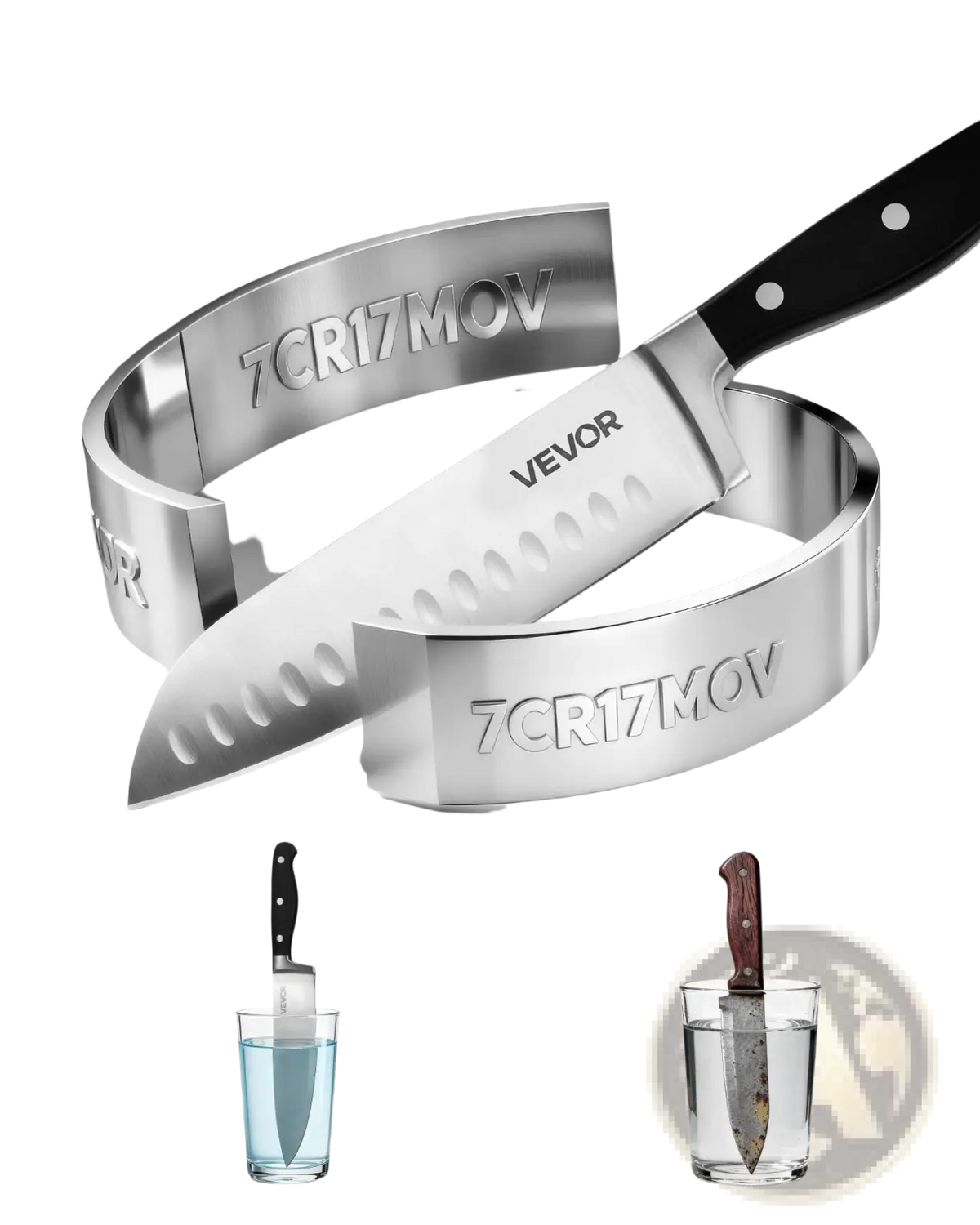 Kitchen Knife Set 15 Piece High Carbon Stainless Steel