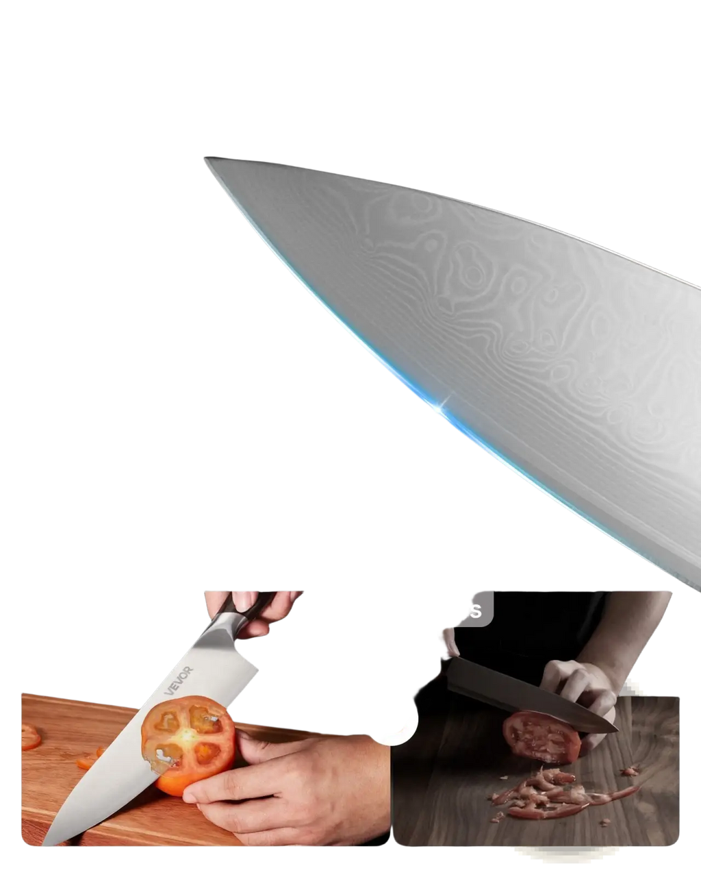 Kitchen Knife Set 5 Piece Damascus Steel Chef Knives