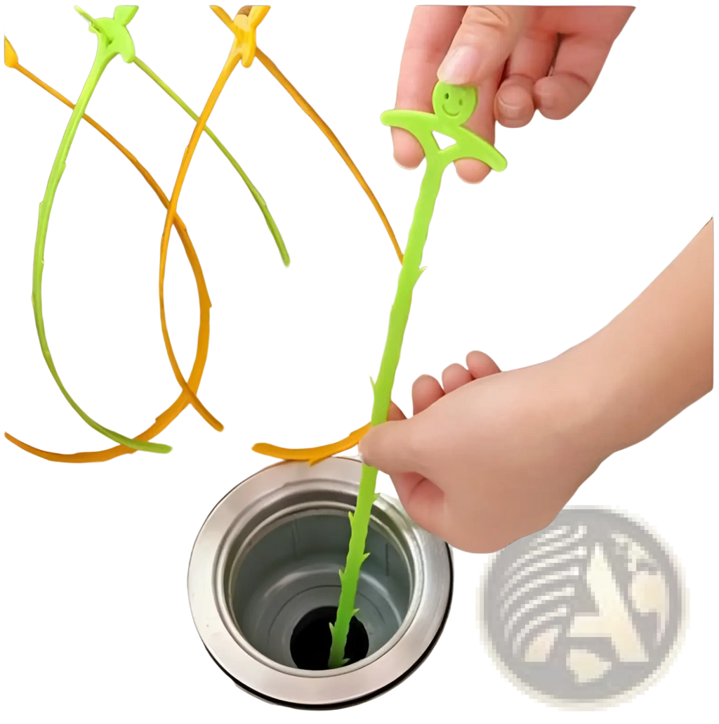 Kitchen Pipe Dredging Hook Smiling Drain Snake 51cm