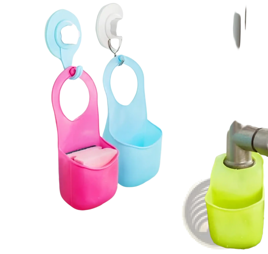 Kitchen Sink Drain Basket Hanging Storage Organizer Bag