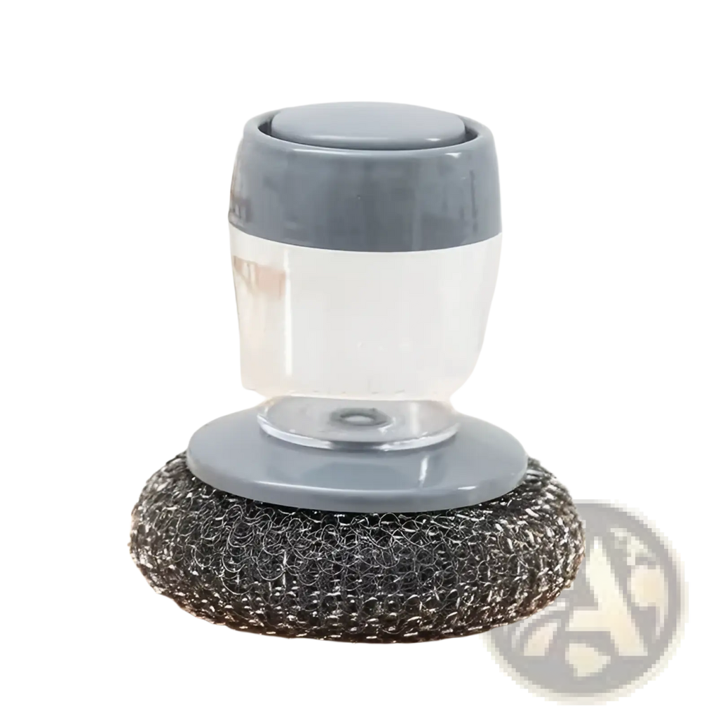 Kitchen Soap Dispensing Palm Brush and Scrubber Set