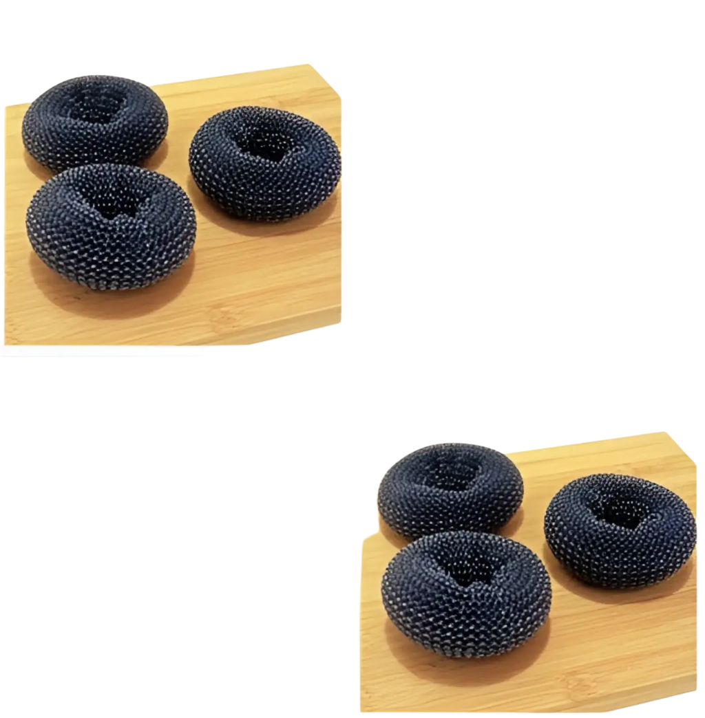 Kitchen Soap Dispensing Palm Brush and Scrubber Set