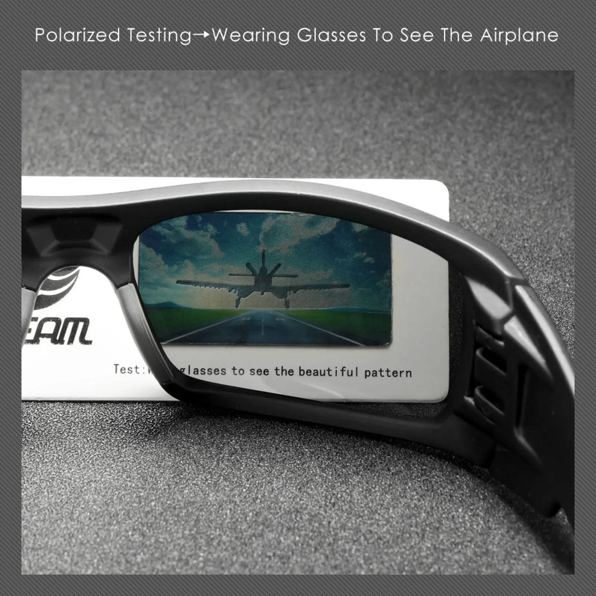 Koda Sport Polarized Square Mirror Lens Sunglasses