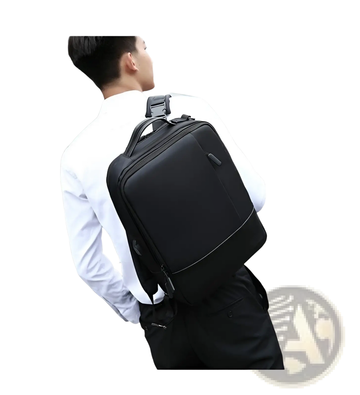 Laptop Backpack Waterproof Nylon Zipper Bag