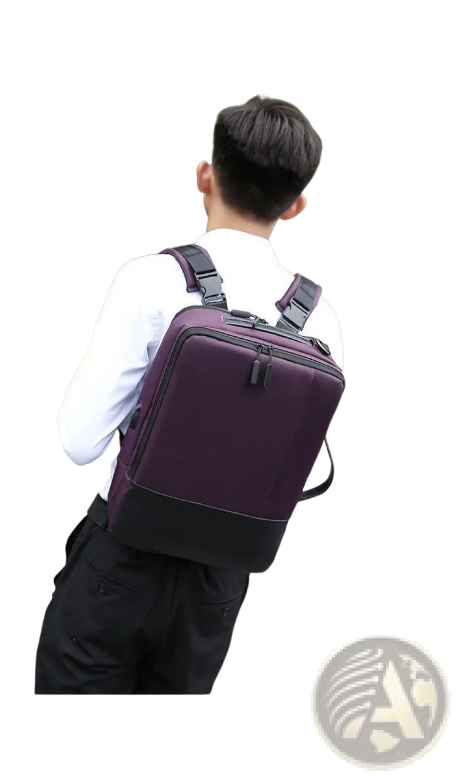 Laptop Backpack Waterproof Nylon Zipper Bag