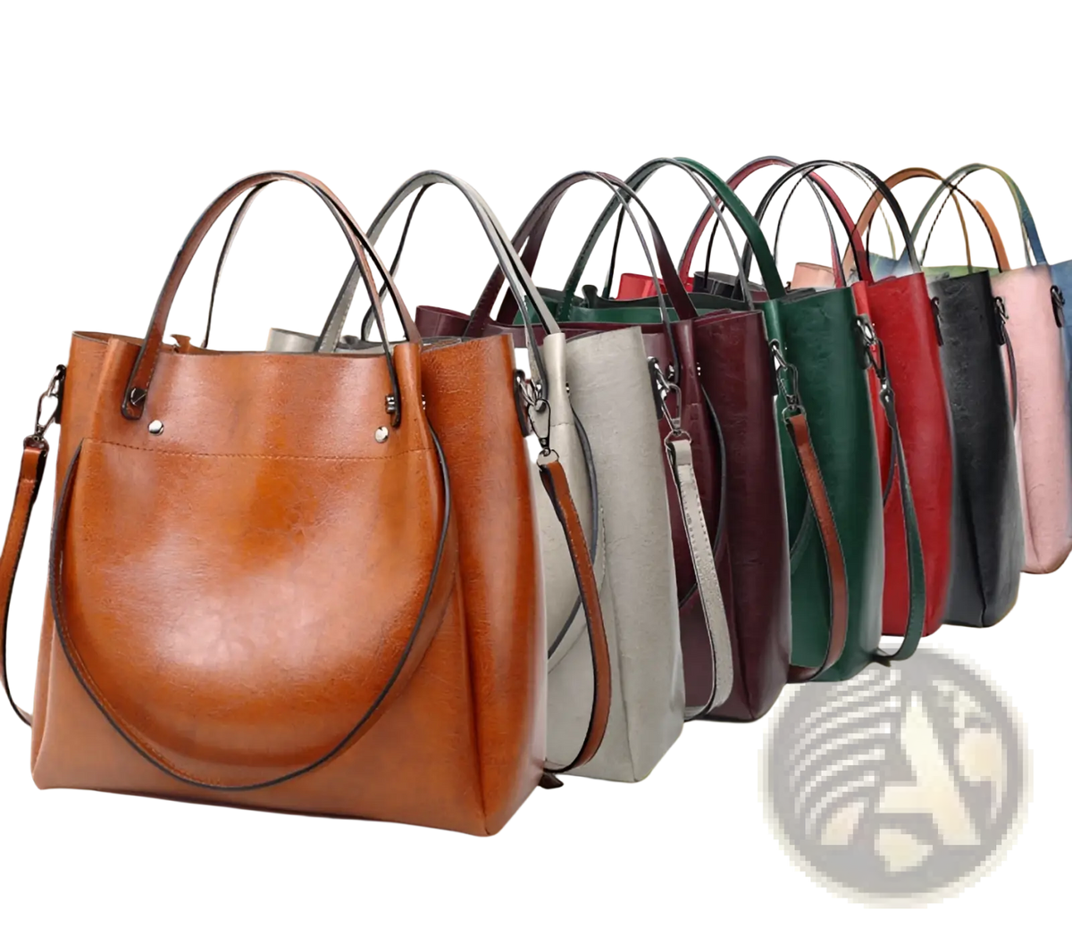 Large Capacity Faux Leather Tote Shoulder Bag