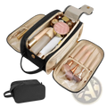 Large Travel Toiletry Bag Hanging Leather Makeup Case
