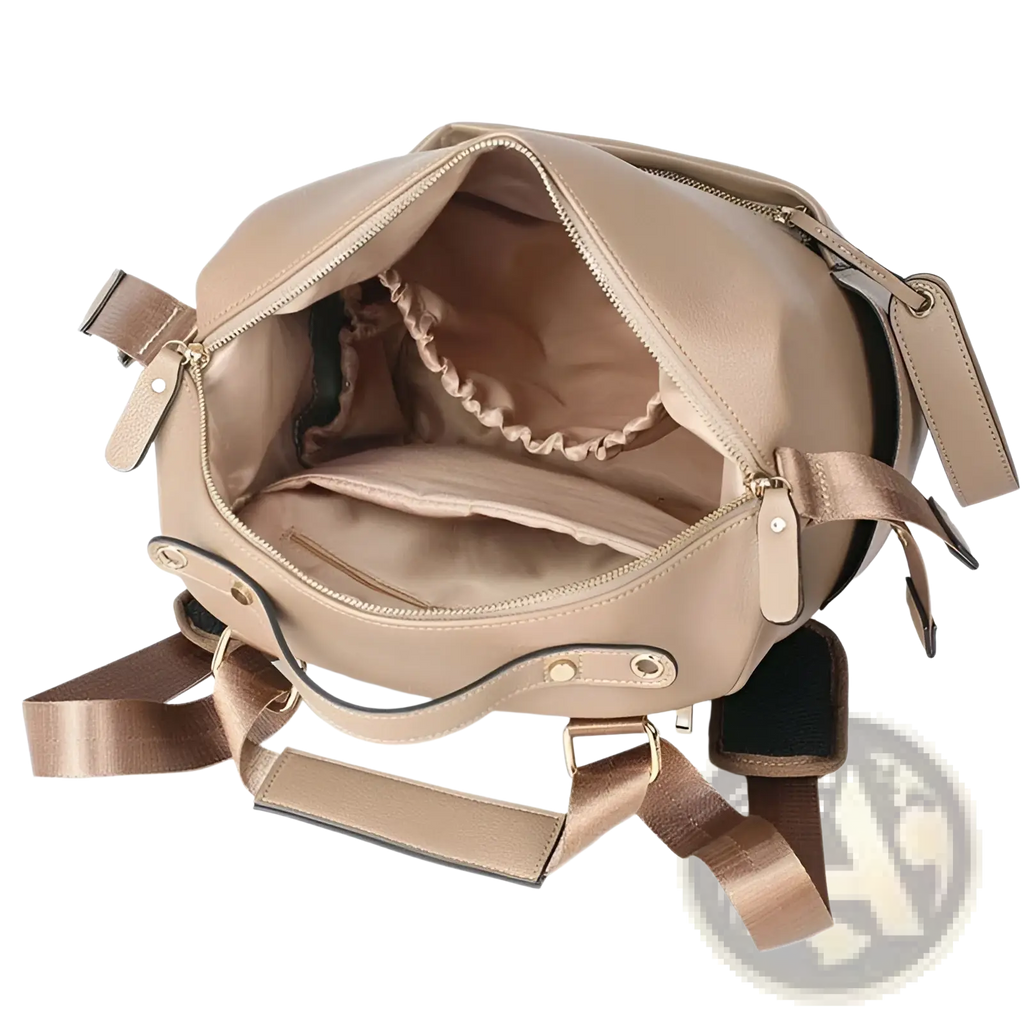 Leather Diaper Bag Backpack Large Capacity Set