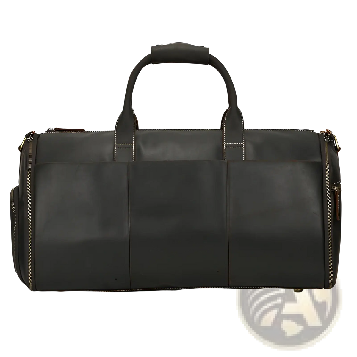 Leather Duffle Bag Vintage Large Folding Travel Bag