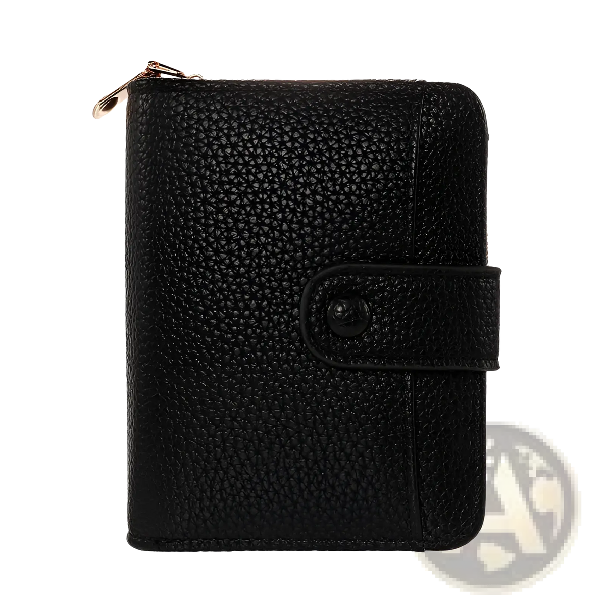 Leather Mini Organ Wallet with Button Closure