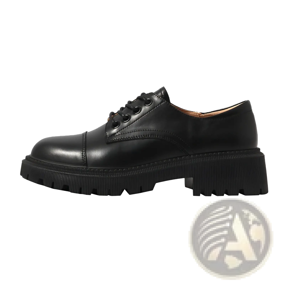 Leather Platform Oxford Shoes British Style Cowhide