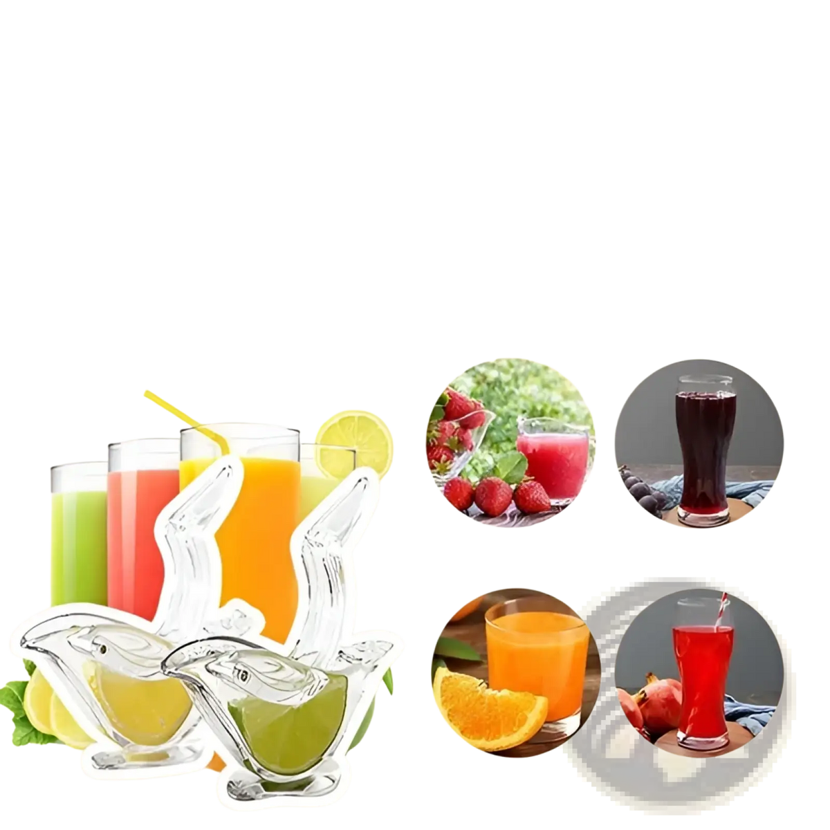 Lemon Squeezer Bird Acrylic Manual Citrus Juicer Tool