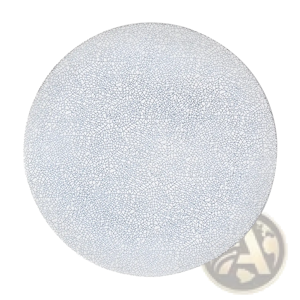 Lucerne Sophie White Crackle Ceramic Plate