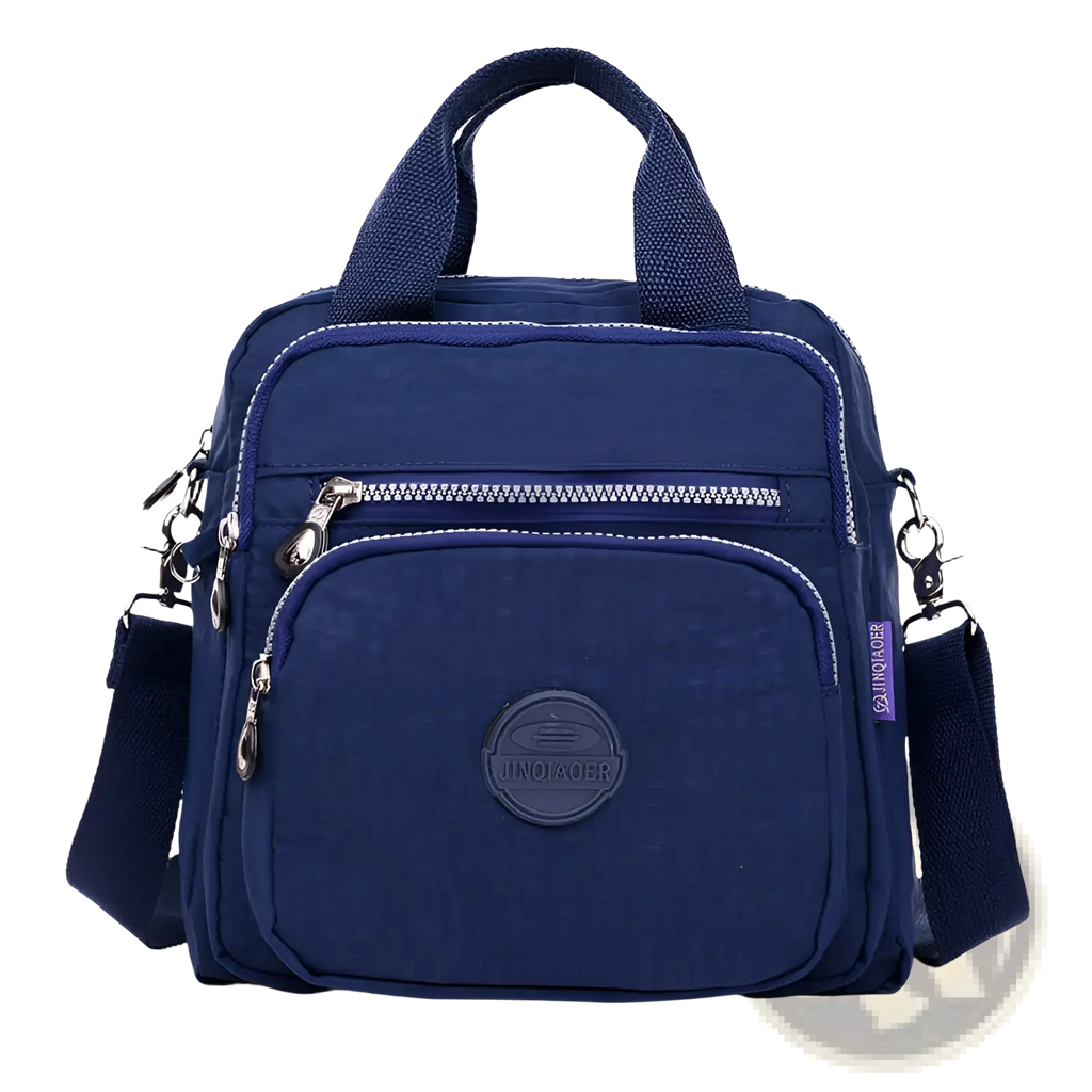 Magenta Multi-functional Nylon Crossbody Bag 25cm