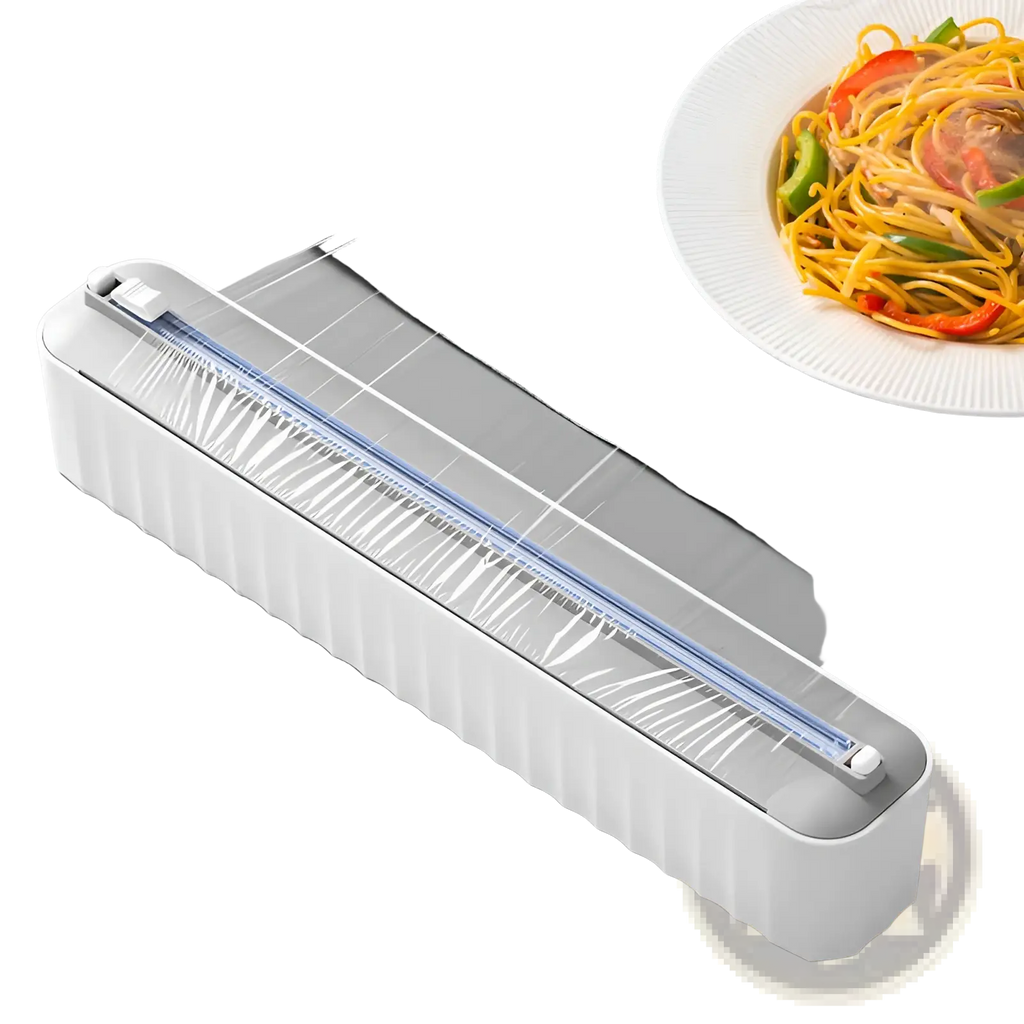 Magnetic Plastic Film Cutter and Wrap Dispenser