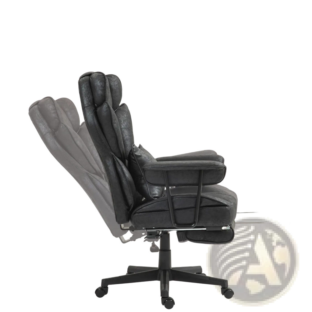 Massage Office Chair with Reclining Footrest 396lbs