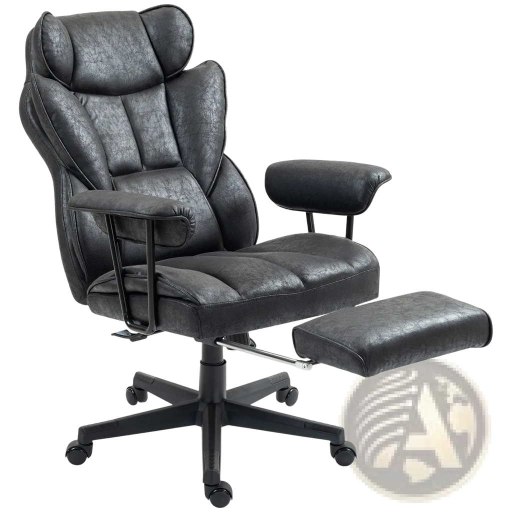 Massage Office Chair with Reclining Footrest 396lbs