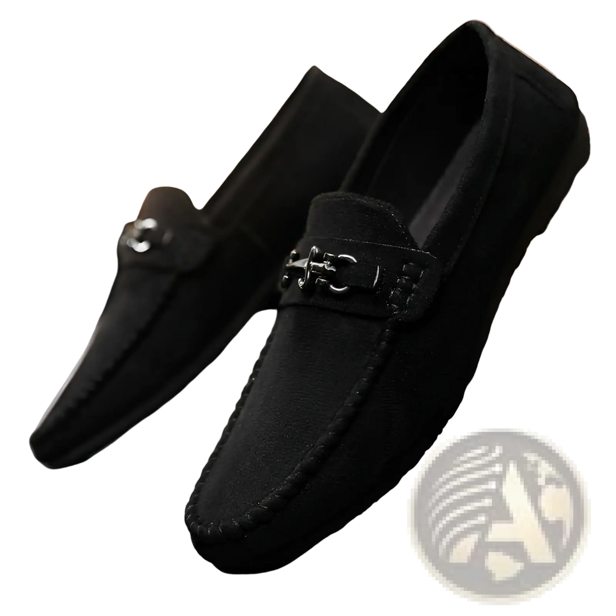 Men Brown Suede Horsebit Loafers Slip on Shoes