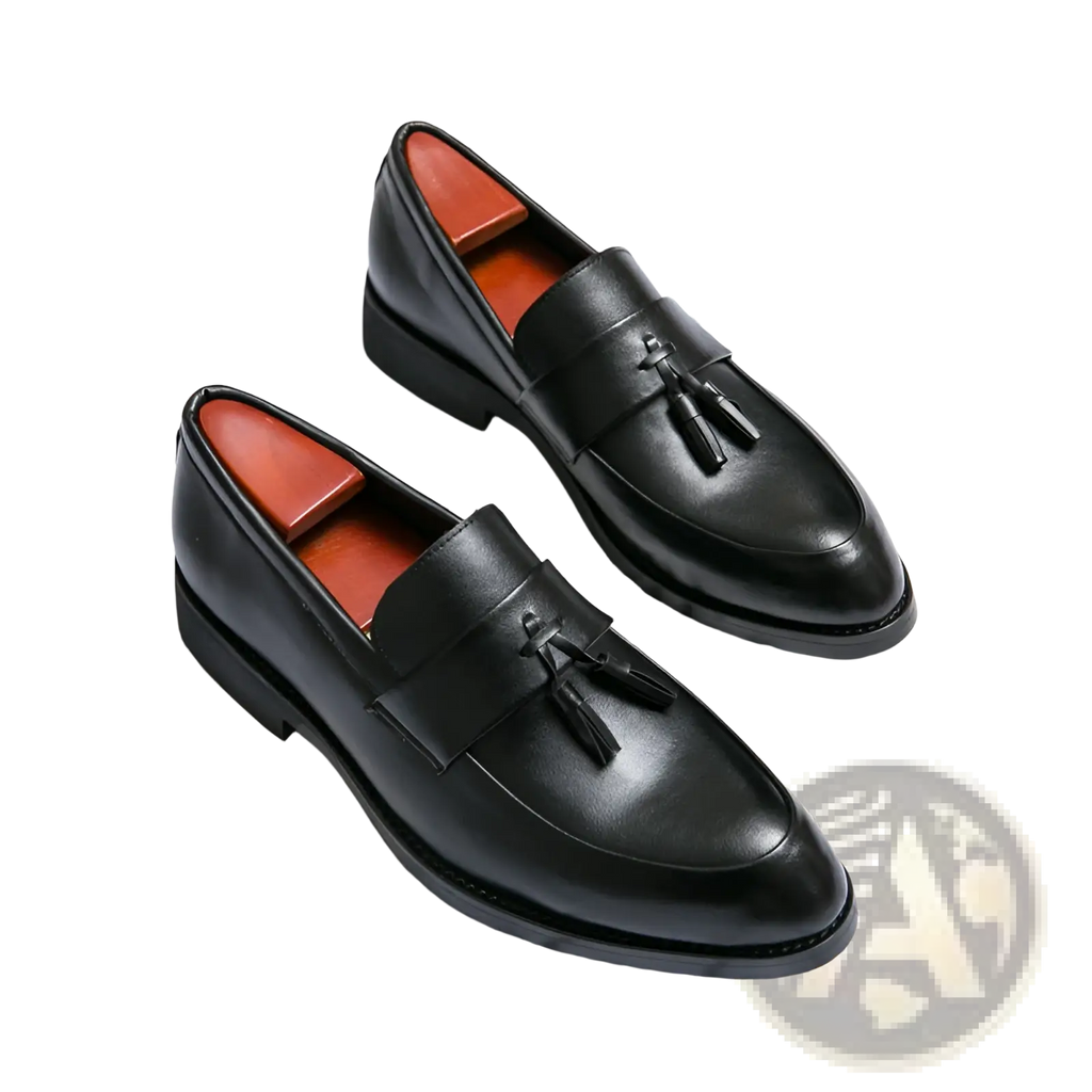 Men Tassel Loafers Classic Leather Dress Shoes