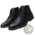 Men Winter Snow Boots Leather Fleece Warm Martin Shoes