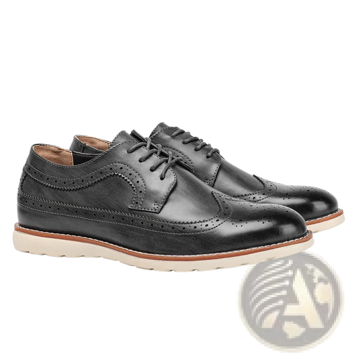 Men's Brogue Casual Leather Sneakers Lightweight