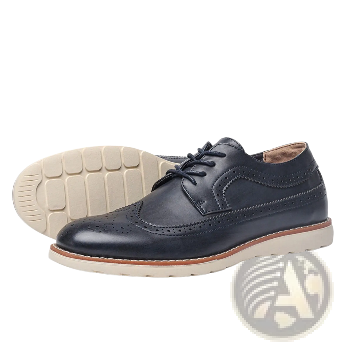 Men's Brogue Casual Leather Sneakers Lightweight