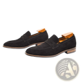 Men's Brown Suede Penny Loafer Casual Leather Shoes