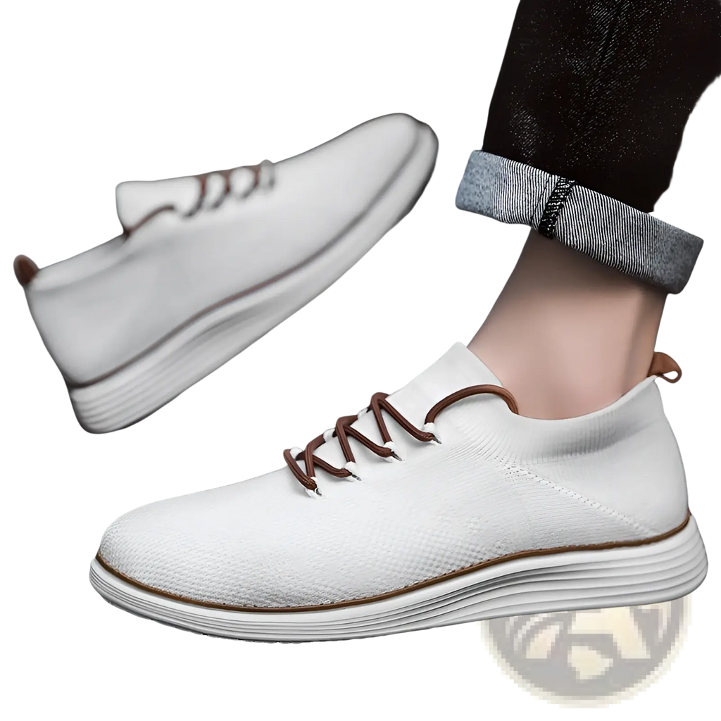 Men's Flyknit Casual Breathable Lace Up Sneakers