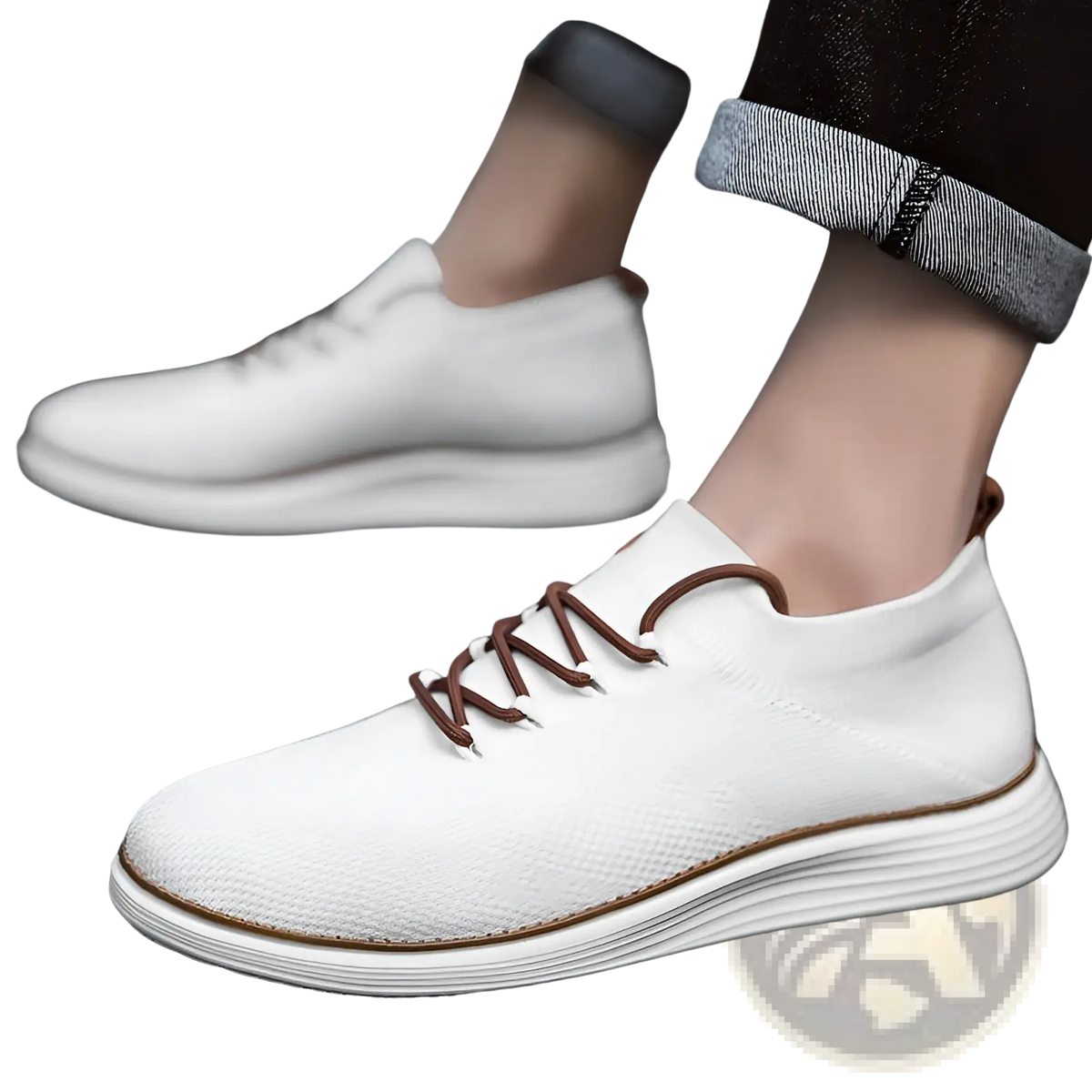 Men's Flyknit Casual Breathable Lace Up Sneakers