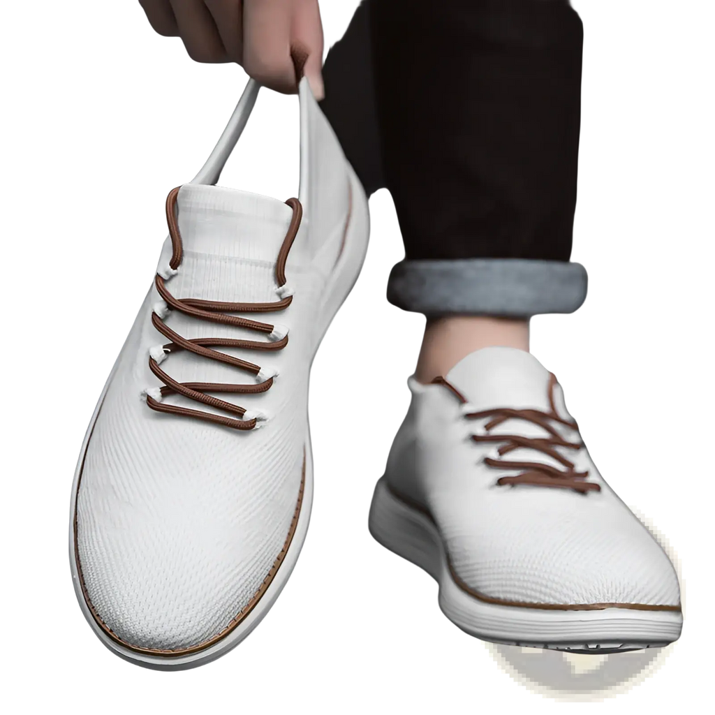 Men's Flyknit Casual Breathable Lace Up Sneakers