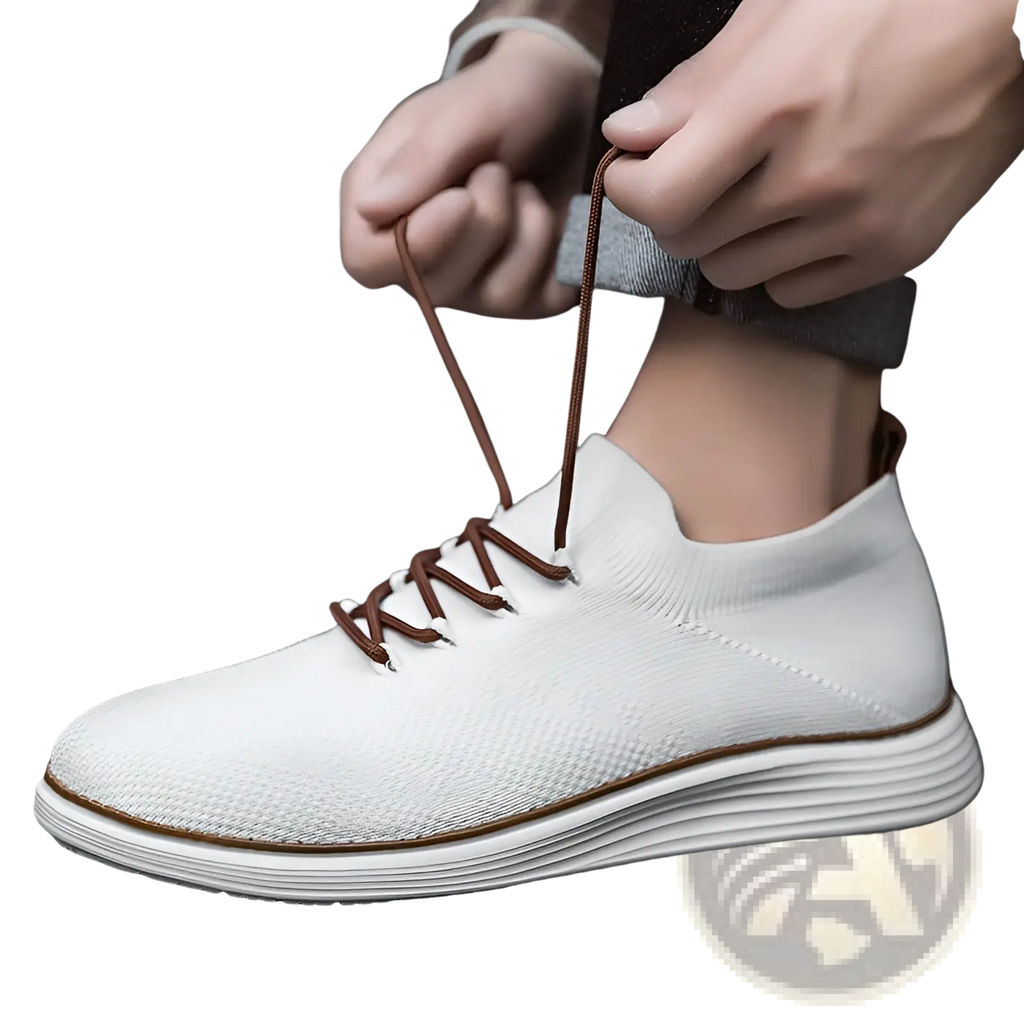 Men's Flyknit Casual Breathable Lace Up Sneakers