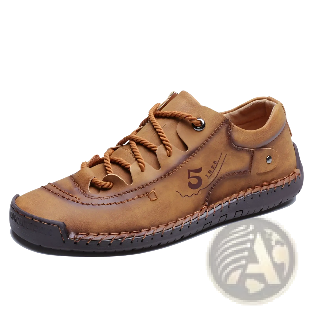Men's Leather Casual Lace Up British Shoes