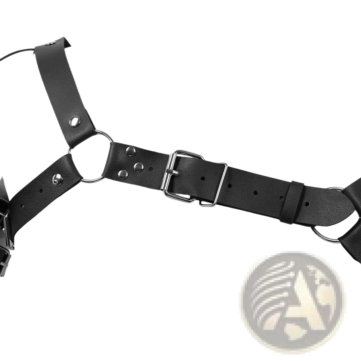 Men's Leather Chest Harness with Adjustable Straps