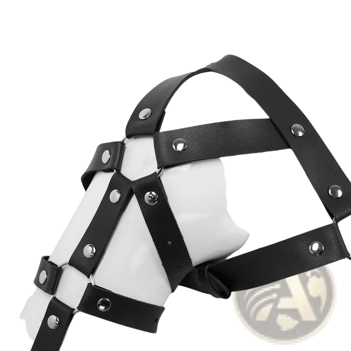 Men's Leather Chest Harness with Adjustable Straps