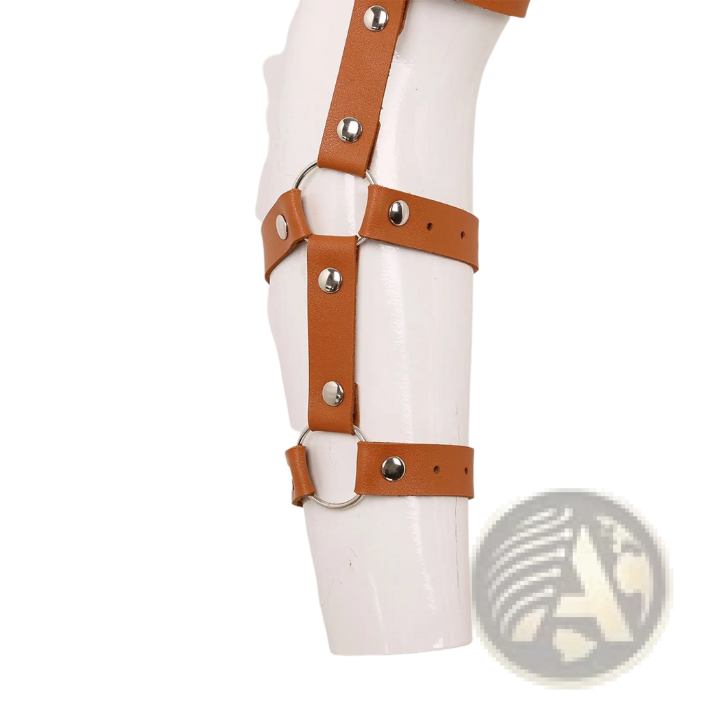 Men's Leather Chest Harness with Adjustable Straps