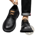 Men's Leather Perforated Business Casual Shoes