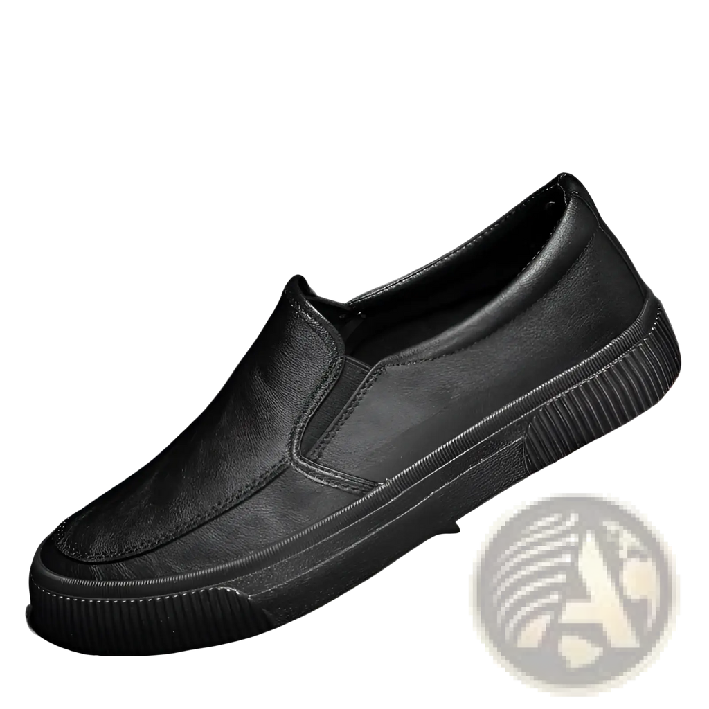 Men's Leather Slip-on Casual Fashion Sneakers