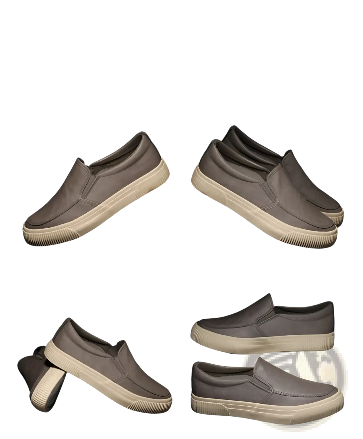 Men's Leather Slip-on Casual Fashion Sneakers